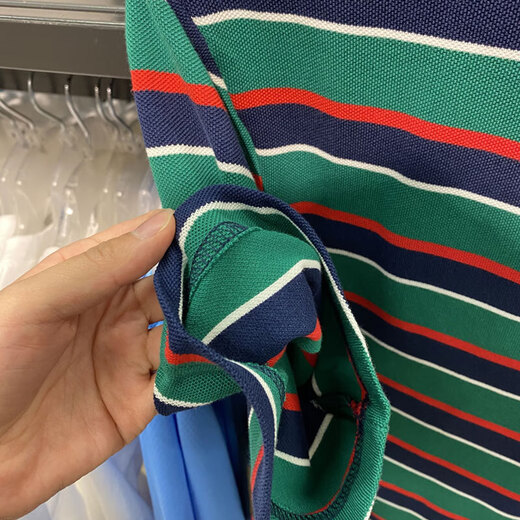 
Nike (NIKE) short-sleeved men's summer new sportswear lapel POLO shirt knitted breathable sports T-shirt FN3897-010 FN3897-410/blue and green stripes M