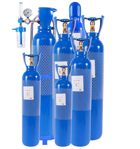 Portable oxygen cylinder medical oxygen tank plateau tourism home clinic small steel cylinder 10/15/40 liters pregnant women 10 liters oxygen cylinder YA