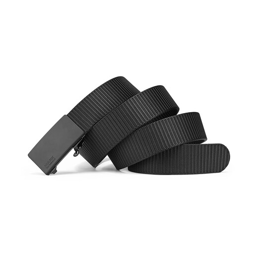 Mark Huafei Herrengürtel Männer zahnloser automatischer Schnalle-Gürtel Arbeitsgürtel Nylon Funktionaler Stil Taktischer Gürtel für Freundes Casual Style 723-Herz-Geschenkbox 120 cm (Hosengrößen 35-37)