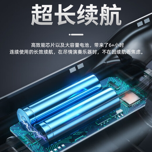 DBAO智乐管自带蓝牙混响智能电子吹管新手学生中老年入门自动笛子 白色+1个吹嘴+赠送充电线