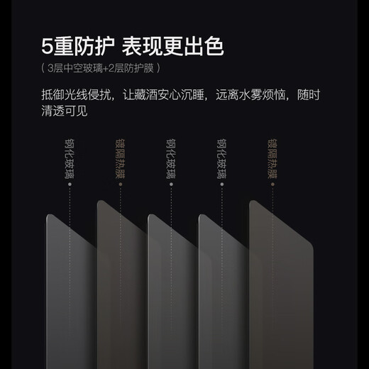 Xinchao (SICAO) wine cabinet vacuum preservation constant temperature wine cabinet household built-in wine cabinet refrigerator beverage tea compressor air-cooled frost-free red wine cabinet 470 JC-470A single temperature 180 pieces vacuum preservation vacuum wine cabinet