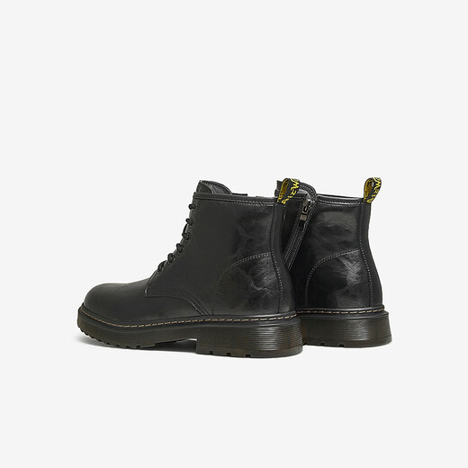 Тата повседневные британские ботинки Martin's Men's Boots Black Temperament Short Boots 2024 Осень и Зимняя Новая VLX02DD4 Black 39