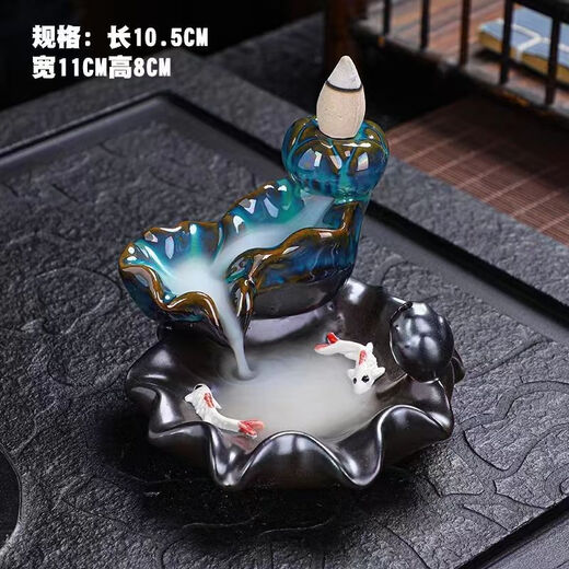 Mewai (incense burner) reverse flow incense tower incense creative ornaments aromatherapy household reverse flow incense grains toilet deodorizing incense 55 capsules + landscape lavender