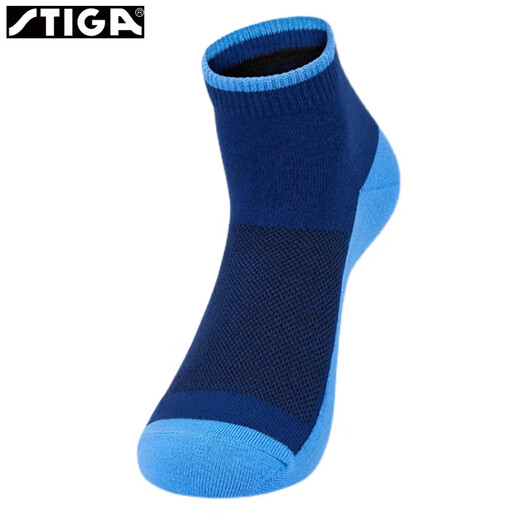 Stiga Stiga Stiga Sports Socks Table Table Chaussettes de tennis Sweat-Absorbant et respirant pour les chaussettes pour hommes et les chaussettes pour femmes Trainage Blue CP-12121 M