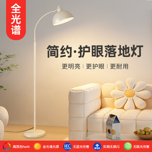 Zhenniu Floor Lamp Atmosphere Light Fishing Lamp 2024 New Living Room Sofa Modern Simple Creative Sofa Bedroom Bedside Cream Eye Protection Ra98 Stepless Dimming 12W