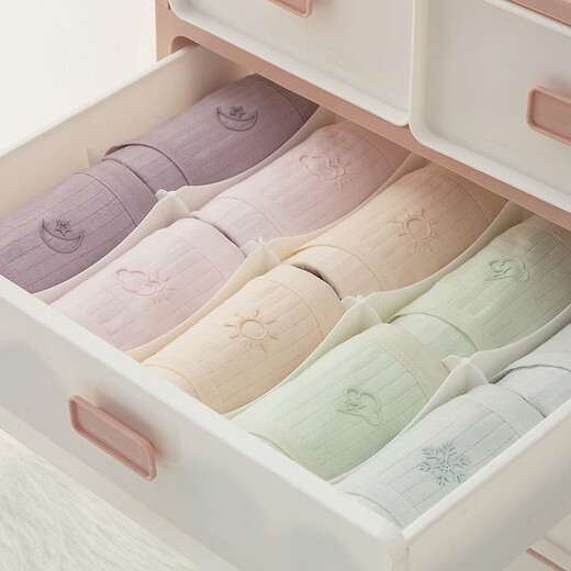 Kailehu girls' underwear development period pure cotton briefs for girls over 12 years old, medium-sized children's shorts for 13-year-old girls, children's five-piece combination L (80-105 Jin Jin equals 0.5 kg)