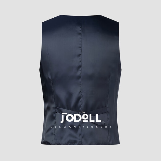 Jodoll Jodon Anzug Weste Männer koreanischer Stil hübsches schlankes Fit Männer Wolle Anzug Weste Marine Blue L (50A)