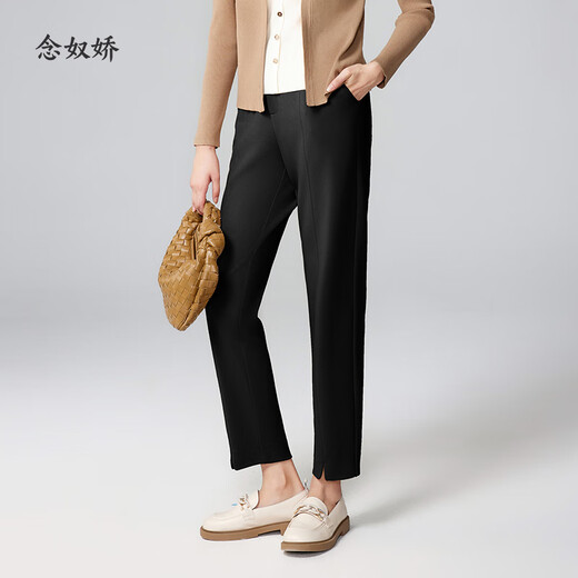 
Niannujiao 2023 summer style shopping mall same style trousers for women nine-point straight pants cigarette pants for women thin and breathable camel-67.9% nylon blend CNT3881 L[115-130Jin[Jin equals 0.5 kg]]