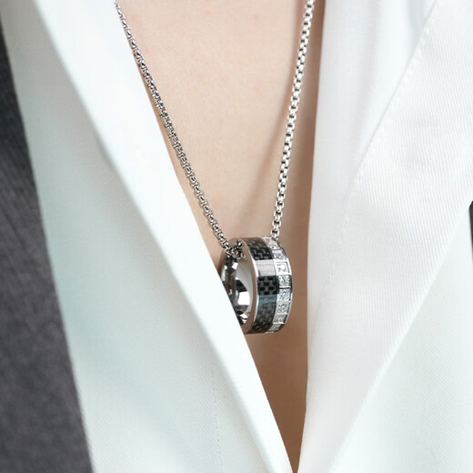 MZMZ platinum necklace men's pt950 platinum accessories ring hip-hop pendant Valentine's Day birthday gift for girlfriend jewelry light luxury model - trendy fashion necklace