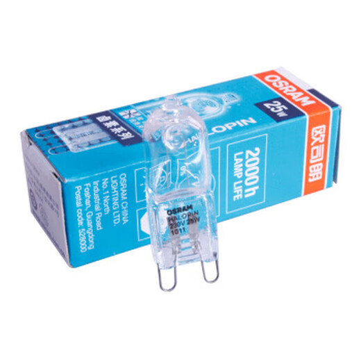 尚（OSRAM）G9灯珠柏林台灯G9金字卤素灯珠220V25W33W40W 25W灯珠G9230V(适用柏林台灯) 21-30W
