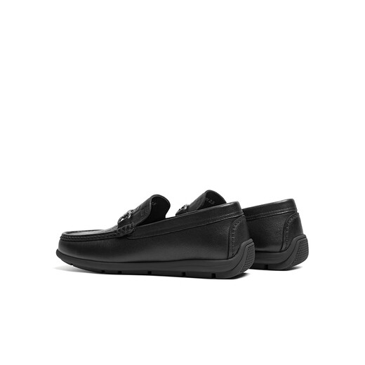 Rote Libelle -Flocken -Herrenschuhe Frühling neuer Männer lässige Lederschuhe Lazy Beanie Schuhe Sleas WHA14110 Black 39