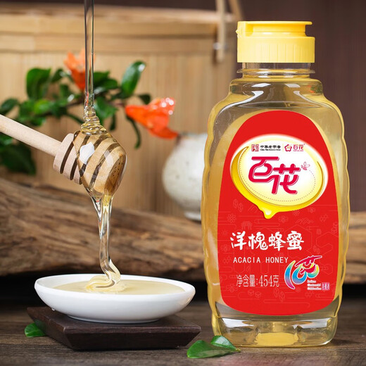 Baihua Honey Chinese Time-honored Brand Breakfast Milk Oatmeal Companion Baihua Acacia Honey Gift Box 1362g