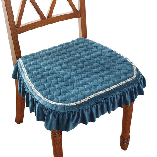 Frangomu cushion home dining chair cushion chair butt cushion winter thickened non-slip European dining table and chair cushion stool cover seat cushion Nimilan-coffee 43X45cm universal size single piece