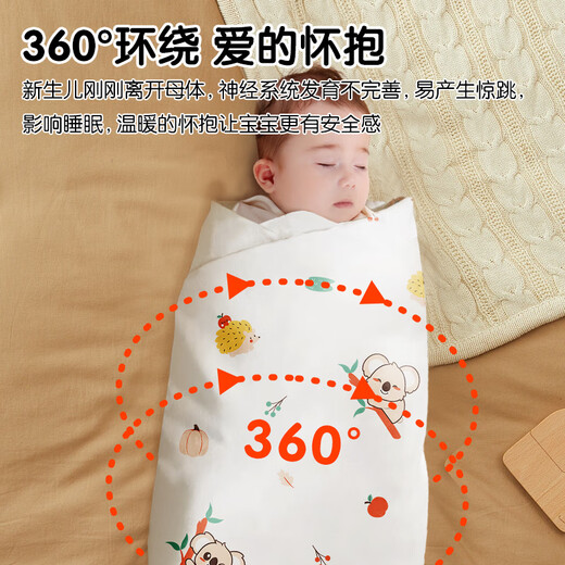 Magmeng newborn anti-shock wrap, comfort wrap, antibacterial sleeping bag, delivery room wrap, 2 pieces