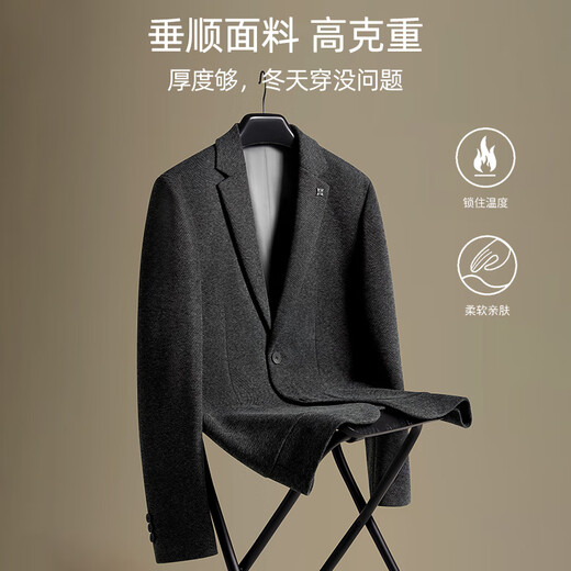 Shanshan [Wool] Шаншан бизнес-костюм мужской костюм 2025 весенний новый одиночный западный свадебный банкет высокий класс 48 (175)
