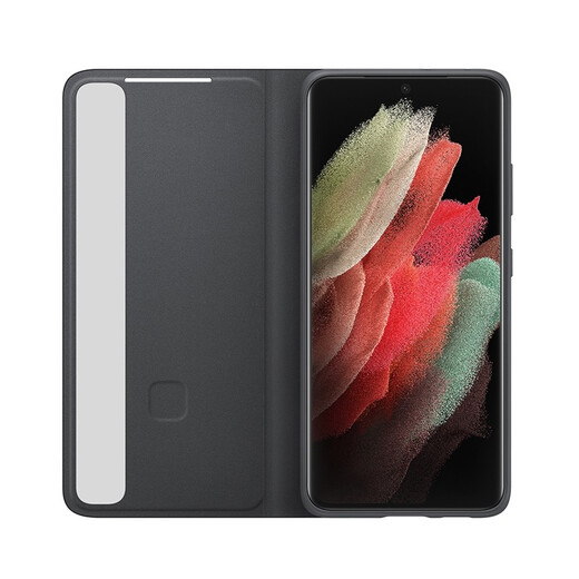 Jinhao Samsung S21 Case de teléfono móvil Ultra Mobile Flip Ventana de hibernación Smart Chip S21+ Caso de protección anti-caza de inclusión completa FE Business Flip Flip Flip Respuesta Samsung S21 Ultra Black [chip incorporado, respuesta sin flip]