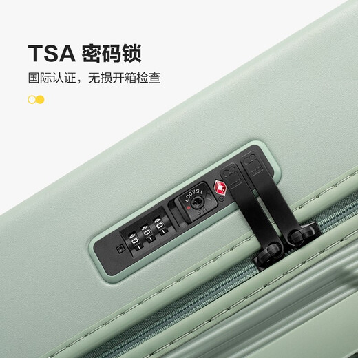 Horizon 8 (LEVEL8) suitcase, men's and women's coded suitcase, 24-inch Covestro PC trolley case NONO series, Eucalyptus green