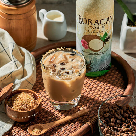 Tandun Coconut Aroma Rum Rum Coconut Grove Aroma Cocktail-Basis Wein leicht berauschtes niedrigem Great-Alkohol Philippinen importierte ausländische Alkohol Kaffeegeschmack Rum 750 ml 1 Flasche 25%Volo