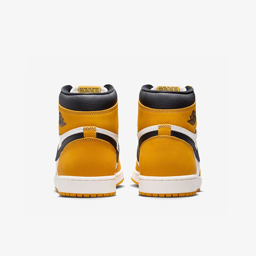 NIKE耐克Air Jordan 1 High AJ1黑白黄 男子高帮休闲板鞋 DZ5485-701 43