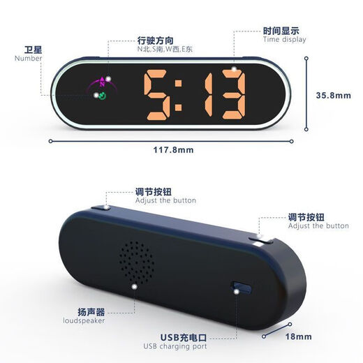 Kaosen electronic dog car 2024 new radar dual system GPS Beidou speed measurement and overspeed voice broadcast compass device dual system GPS + Beidou colorful intelligent upgrade + voice broadcast high configuration dual system GPS + Beidou V11 dual USB