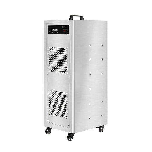 SUNCOOK Mobile Large Ozone Generator Industrial Food Factory Cold Storage Warehouse Breeding Farm Cosmetics Factory Garbage Room Laboratory School Hospital Sterilization and Deodorization Disinfection Machine 50g/h Upgraded Powerful Model