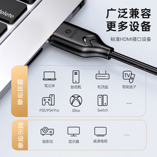 Biyaz HDMI Kabel Engineering Grade 4K/30Hz HD Kabel 3D Videokabel 15 Meter Computer TV Set-Top-Box-Projektor-Anzeigedatenanschlusskabel