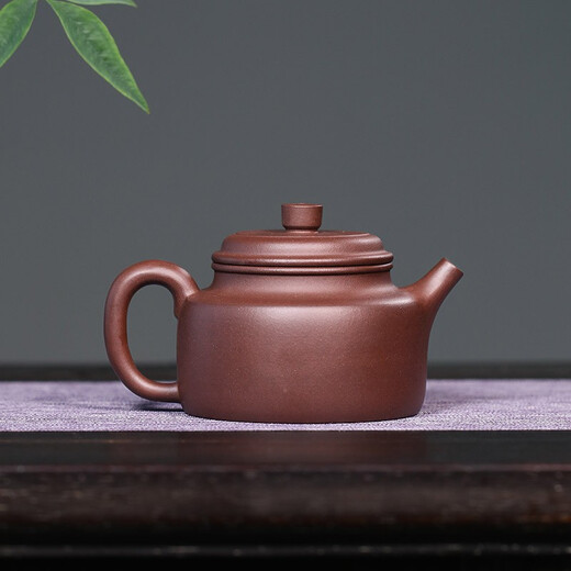 Hidden Pot World Yixing Purple Clay Pot Purely Handmade Small Capacity Kung Fu Tea Set Original Mineral Purple Clay Household Teapot Dezhong Pot Dezhong Pot