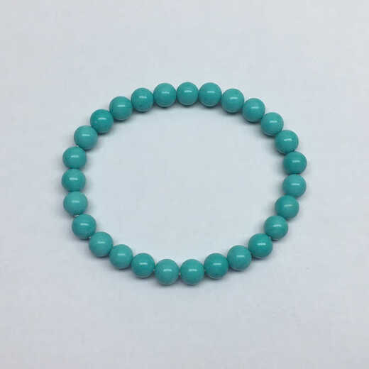 Tanhai natural ore turquoise bracelet bracelet necklace loose beads with round beads single bead millet beads ultra-fine single circle for women green diameter 4 round bead bracelet