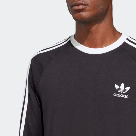 adidas [Jinlang Sports] Clover Men's Retro Outfit Slim Long Sleeve Round Neck T-shirt IA4877 IA4877 Color S