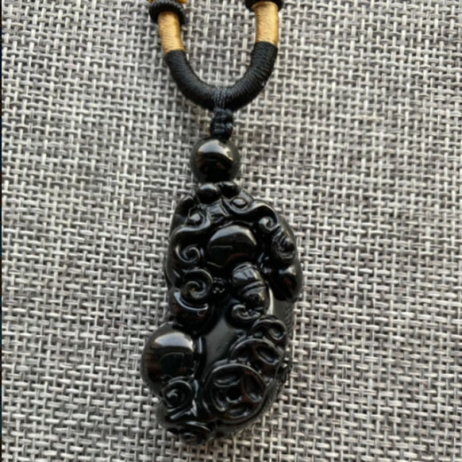 Libiao Natural Feng Shui Stone Crow Blood Stone Pixiu Pendant Three coins per pendant