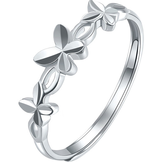 Liuguifu Jewelry Platinum Ring Loulan Butterfly PT950 Platinum Living Platinum Ring PT0100041 1.75g