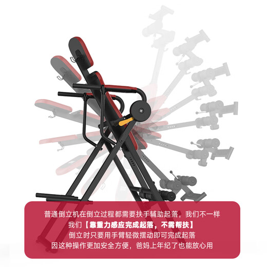 Snood (Sinuode) [Offizieller Direktverkauf] Haushaltsartefakt invertiert Hoister Hoister Upside Drag Yoga Fitness Ausrüstung Inverted Stand Stretch Pack Installation | Sechs-in-eins-Training | Lastlager 240 Jin [Jin ist 0,5 kg]