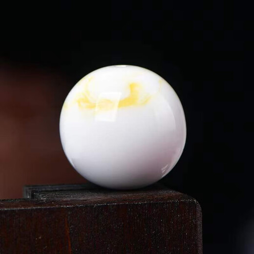 Porcelain white beeswax single bead, natural raw mineral, unoptimized white flower nectar, white round beads, amber gold loose beads, 6MM carefully selected each bead