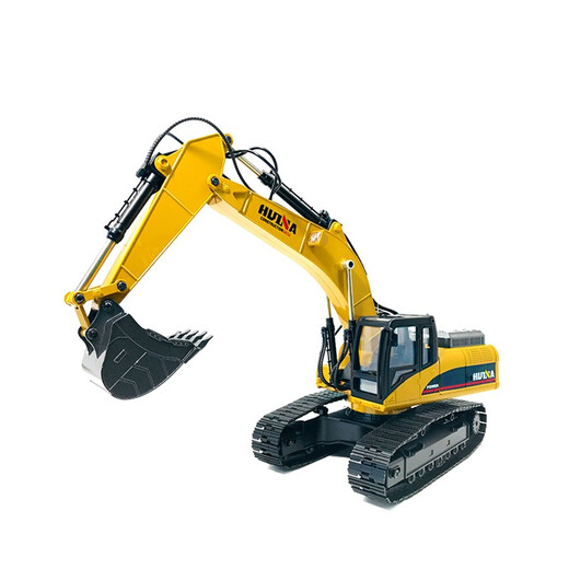 Huina model full alloy excavator model Huina large remote control car children boys and girls holiday birthday gift digging 70cm alloy version excavator for corporate use (do not shoot)