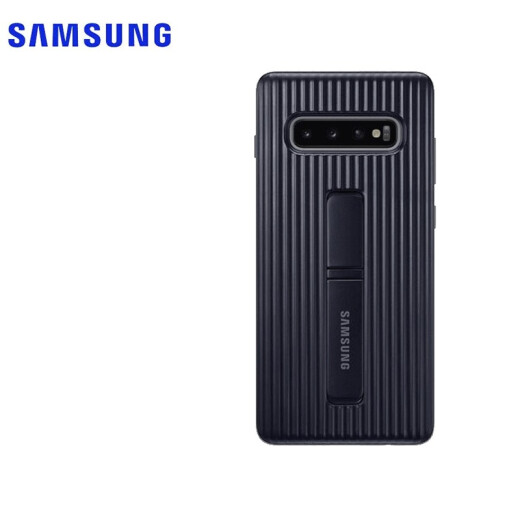 Samsung s10 original mobile phone case vertical stand protective case s10 back cover anti-fall protective case S10+ dark blue