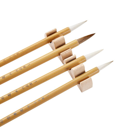 Liupintang brushes, large white clouds, medium and small regular scripts, student calligraphy and French painting, special entry-level brushes for beginners, three packs, small white cloud brushes, popular products