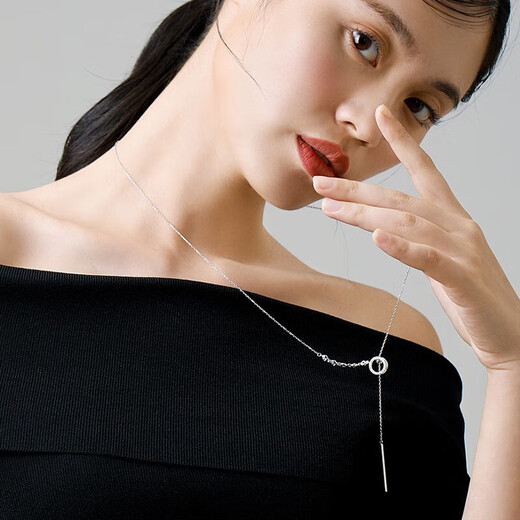 MIMORE Roman ring sweater chain women's high-end light luxury long necklace 2025 new accessories autumn and winter tassel pendant