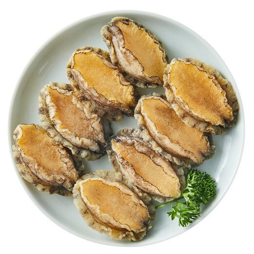 Captain Jiang's frozen shellless abalone meat, net weight 150g (10 pieces), live abalone processing, hot pot barbecue ingredients, seafood