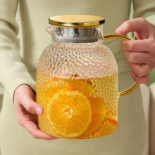 Yipot tea cold kettle cold water kettle high temperature resistant thickened explosion-proof cold water cup high borosilicate glass household large flower fruit tea kettle