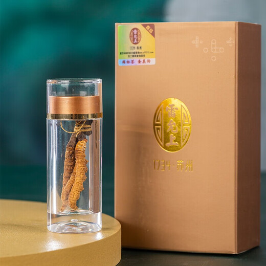 Lei Yunshang Cordyceps sinensis 1g Tibet High-altitude Fresh Dried Cordyceps sinensis Non-segmented Grass Facilities for 4 refined Chinese medicines Cordyceps sinensis 1g/4 roots