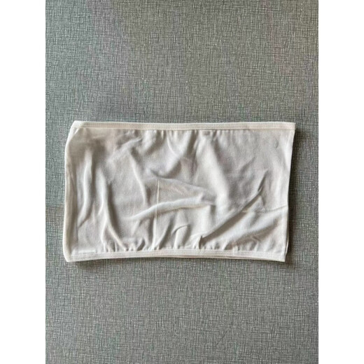 SKONWAT cotton strapless, versatile solid color one-piece bottoming anti-exposure tube top for women, white M 90-120 Jin Jin equals 0.5 kg