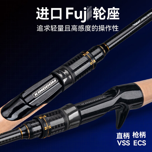 
King Luya Luya rod 24 KO insect rod with a skewer rod with a high sensitivity lightweight far-top skewer mandarin fish rod straight handle gun handle rod 2.03 meters gun handle MH super fast C682MH
