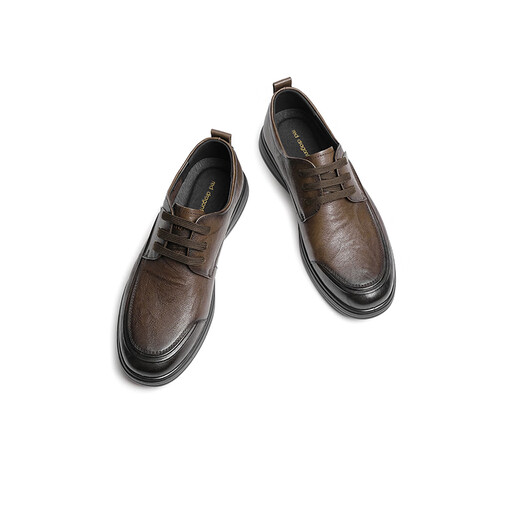Red Dragonfly Casual Lederschuhe Herren 2025 Frühling neuer weicher Sohle komfortabler Schnür-up-Geschäft im mittleren Alter Daddy Schuhe WTA15052 Brown 44