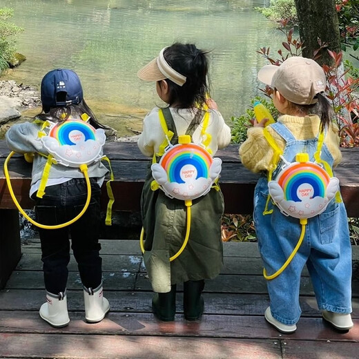 
Backpack water gun children's toys Internet celebrity water spray gun large capacity pull-out water fight boy and girl schoolbag 1300ml astronaut 9871 standard configuration