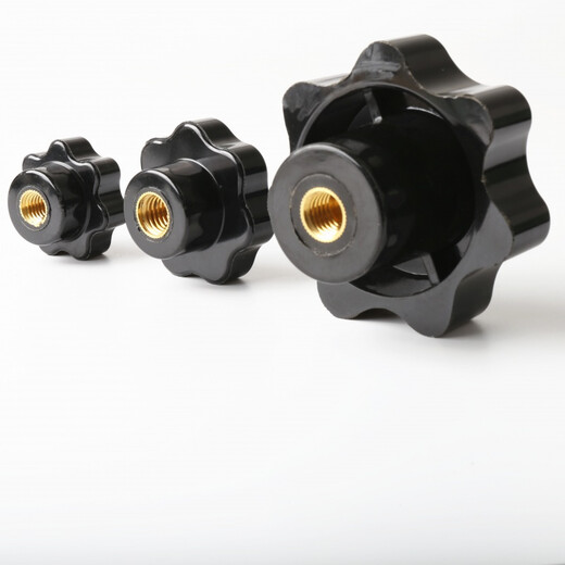 Ruili Mamei handle nut star handle seven-star handle star nut bakelite handle screw 60*M8 copper core 10 pcs