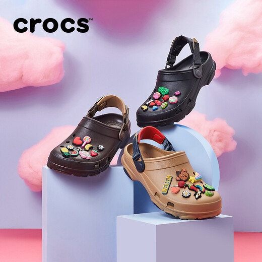 Crocs Crocs Classic Trillin Cave Schuhe Männer und Frauen Pantoffeln tragen resistente Freizeitschuhe 206340 Black-001 43 (270 mm)