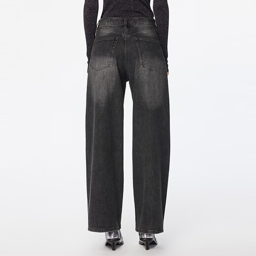 
Jiangnan Buyi (JNBY) [same style in the mall] 24 new winter casual jeans with velvet inside 5OAE13240 998/denim dark gray XS