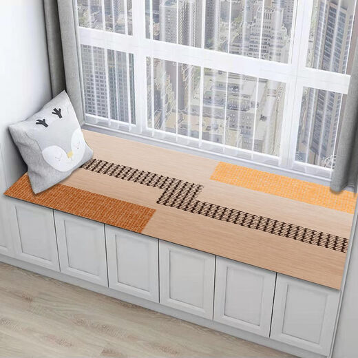 Feather pocket is suitable for all seasons, ins style bay window mat, balcony mat, tatami mat, bedroom floor mat, cute bedside blanket, can be cut and customized. Live image. 80X160 cm, suitable for all seasons, can be cut.