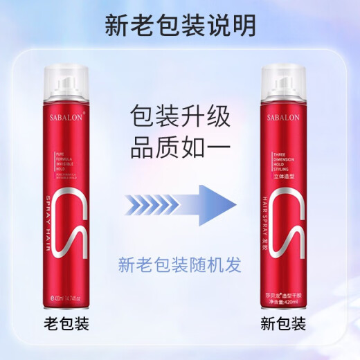 Saberon [2 bottles in hand] Styling Spray Hairspray Dry Gel Fragrance Men's Mousse Hair Gel Water Hair Wax Mud
