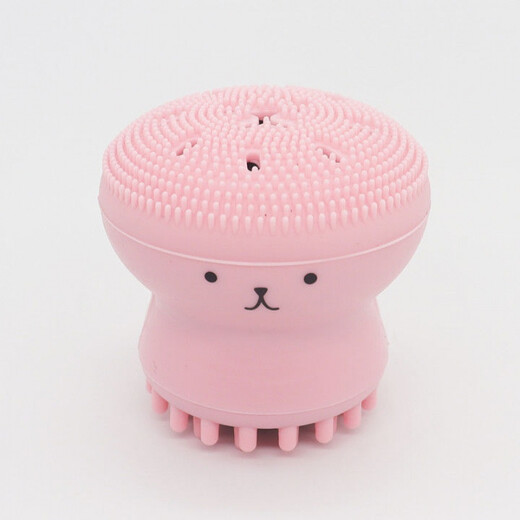 Naojing Facial Cleansing Brush Soft-bristled Silicone Facial Cleansing Instrument Manual Massage Double-Sided Deep Cleansing Pore Cleansing Brush Blackhead Remover Magic Pink Octopus Facial Washing Brush Single No Gift